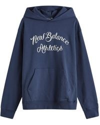 New Balance - Athletics Relaxed League Hoodie - Lyst
