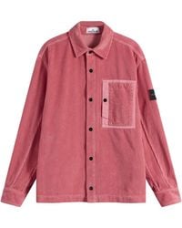 Stone Island - Organic Cotton Corduroy Overshirt - Lyst