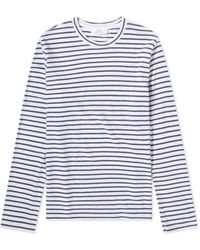 Save Khaki - Organic Hemp Stripe Long Sleeve T-Shirt - Lyst