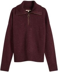 Barbour - Lavensdale Half Zip Knitted Jumper - Lyst