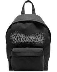 Vetements Small Studded Logo Backpack - Black