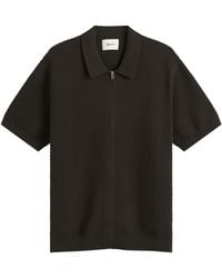 NN07 - Gustav Full Zip Polo - Lyst