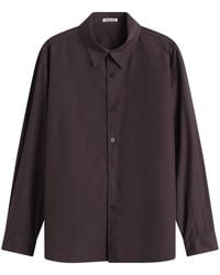 AURALEE - Garment-Dyed Shuttle Weather Shirt - Lyst