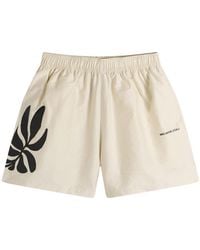 MKI Miyuki-Zoku - Botanical Print Wide Leg Shorts - Lyst