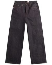 Edwin - Indigo Selvage Denim Wide-Leg Pants - Lyst