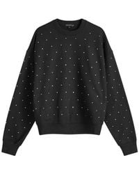GOOD AMERICAN - Crystal Crewneck Sweatshirt - Lyst