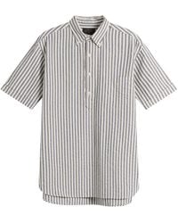 Beams Plus - Button Down Popover Short Sleeve Seersucker Shirt - Lyst