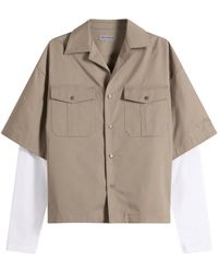 Balenciaga - Double Layer Bowling Shirt - Lyst