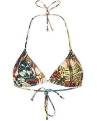 Jean Paul Gaultier - Butterfly Print Bikini Top - Lyst