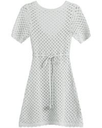 My Mum Made It - Lace Knit Mini Dress - Lyst