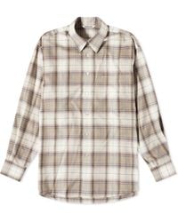 AURALEE - Superlight Wool Check Shirt - Lyst