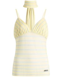 House Of Sunny - Striped Mesh Cami Top - Lyst