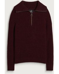 Barbour - Riggbay Knitted Half Zip Jumper - Lyst
