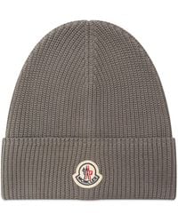 Moncler - Cotton Logo Beanie - Lyst