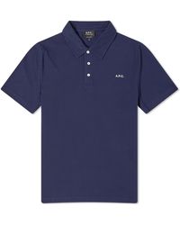 A.P.C. - Carter Logo Polo Shirt - Lyst