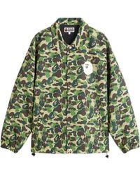 A Bathing Ape - Abc Camo Nyc Logo Coach Jacket - Lyst