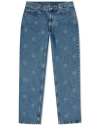 Martine Rose Relaxed Fit Jeans - Blue