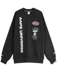 Aape By A Bathing Ape - Aape Universe Back Stamp Sweatshirt - Lyst