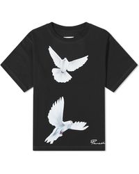 3.PARADIS - Freedom Doves Cropped T-Shirt - Lyst