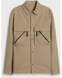 Moncler - Brushed Cotton Cargo Shirt - Lyst