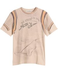 Acne Studios - Eram Graphic Trompe L'Oeil Printed T-Shirt - Lyst