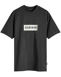 Napapijri - Box Logo T-Shirt - Lyst