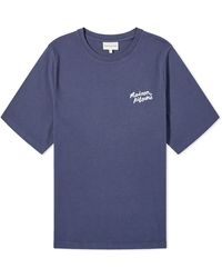 Maison Kitsuné - Handwriting Logo Comfort T-Shirt - Lyst