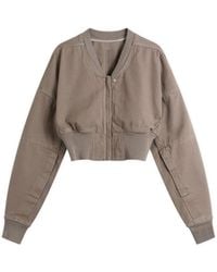 Rick Owens - Cropped Flight Jacket - Lyst