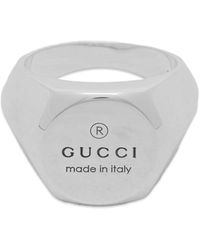 Gucci - Trademark Chevalier Ring Large - Lyst