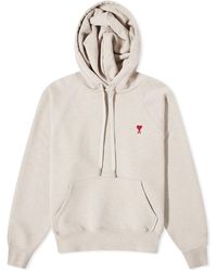 Ami Paris - Small A Heart Popover Hoodie - Lyst