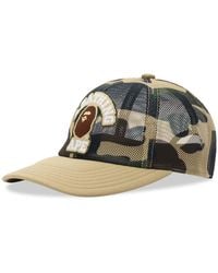A Bathing Ape - 1St Camo College Mesh Cap - Lyst