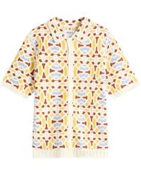 Wax London - Dorset Geo Tile Crochet Shirt - Lyst