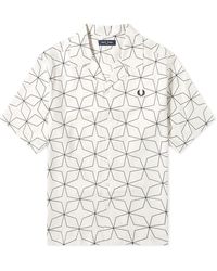 Fred Perry - Geometric Short Sleeve Vacation Shirt - Lyst