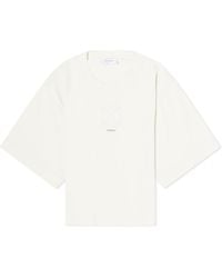 Off-White c/o Virgil Abloh - Small Arrow Pearls Logo Crop T-shirt - Lyst