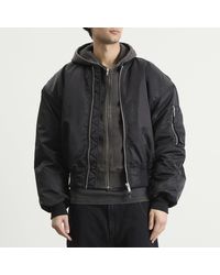 Entire studios Moto Bomber Jacket in Black for Men | Lyst
