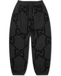 Gucci - Jumbo Gg Flocked Sweat Pants - Lyst