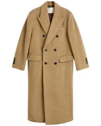 DUNST - Tailored Double Beasted Hairy Wool Coat - Lyst