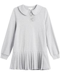 My Mum Made It - Polo Mini Long Sleeve Pleat Dress - Lyst