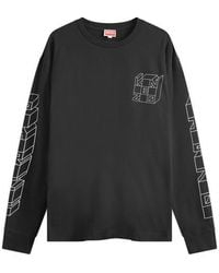 KENZO - Kube Long Sleeve T-Shirt - Lyst