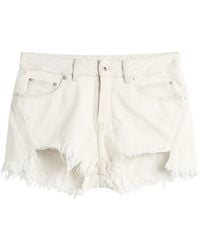 Rick Owens - Bias Cutoff Denim Shorts - Lyst