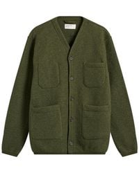 Universal Works - Wool Fleece Cardigan - Lyst