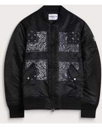 Nomarythm Textile - Bandana Embroidery Flight Jacket - Lyst