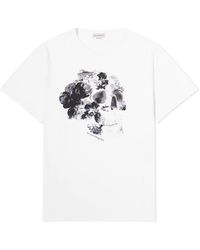 Alexander McQueen - Dutch Flower Skull T-Shirt - Lyst