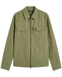 Fred Perry - Zip Through Overshirt - Lyst