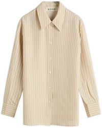 Rohe - Silk Striped Shirt - Lyst