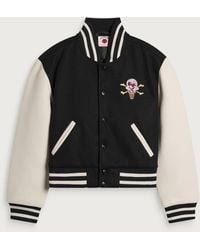 ICECREAM - Cropped Varsity Jacket - Lyst