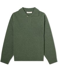 FRIZMWORKS - Collar Knit Pullover Sweater Forest - Lyst