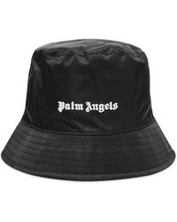 Palm Angels - Classic Logo Canvas Bucket Hat - Lyst