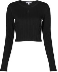JW Anderson - Cropped Anchor Embroidered Top - Lyst