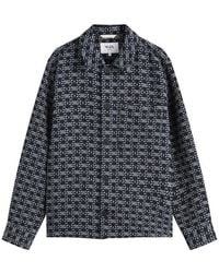 Wax London - Rockley Geo Jacquard Overshirt - Lyst